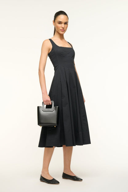STAUD Handbags Mini Shirley Leather Bag - Black