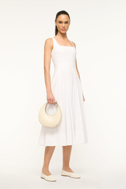 STAUD Handbags Mini Moon Bag - Cream