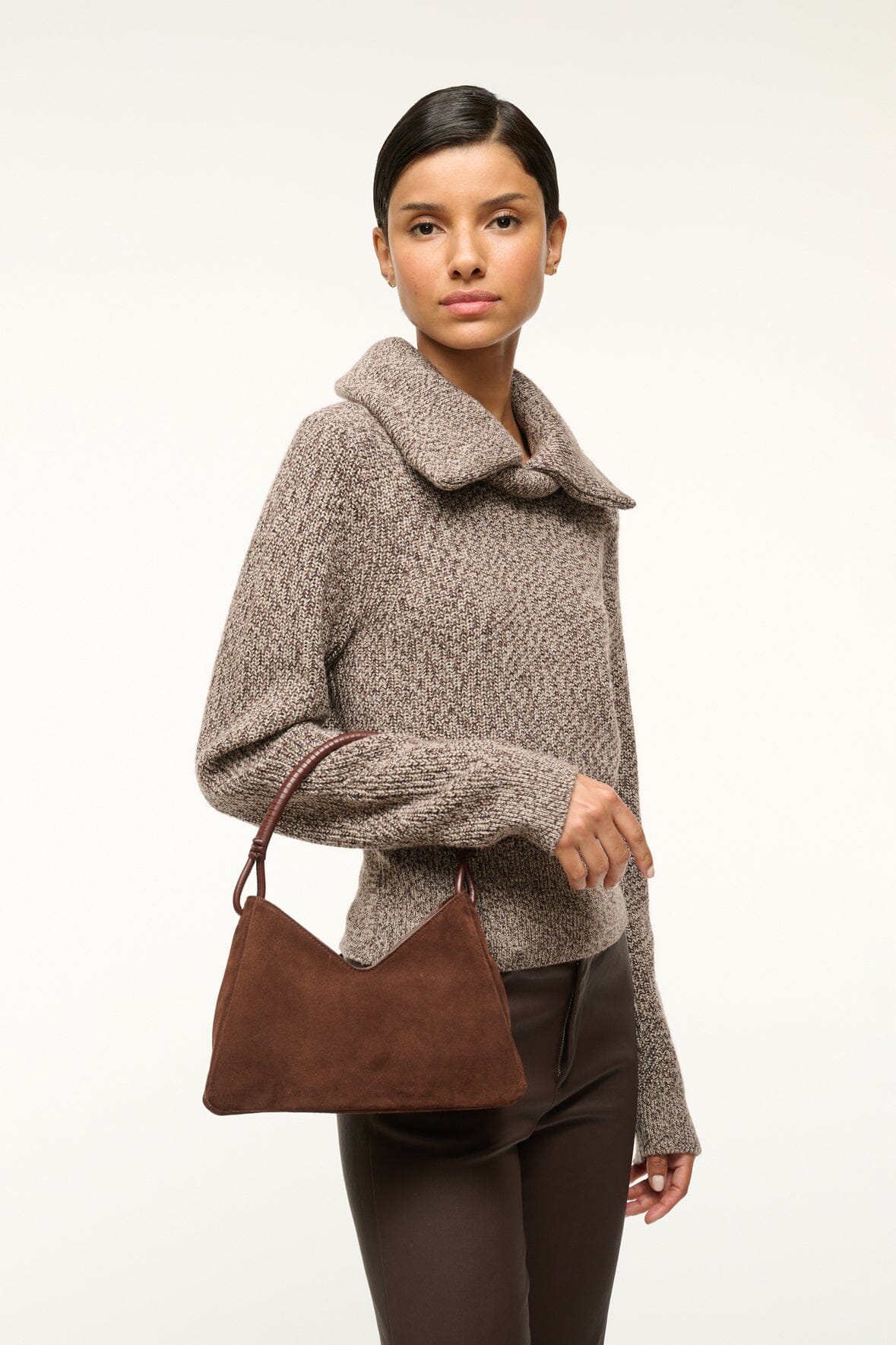 STAUD Handbags Valerie Shoulder Bag Mahogany