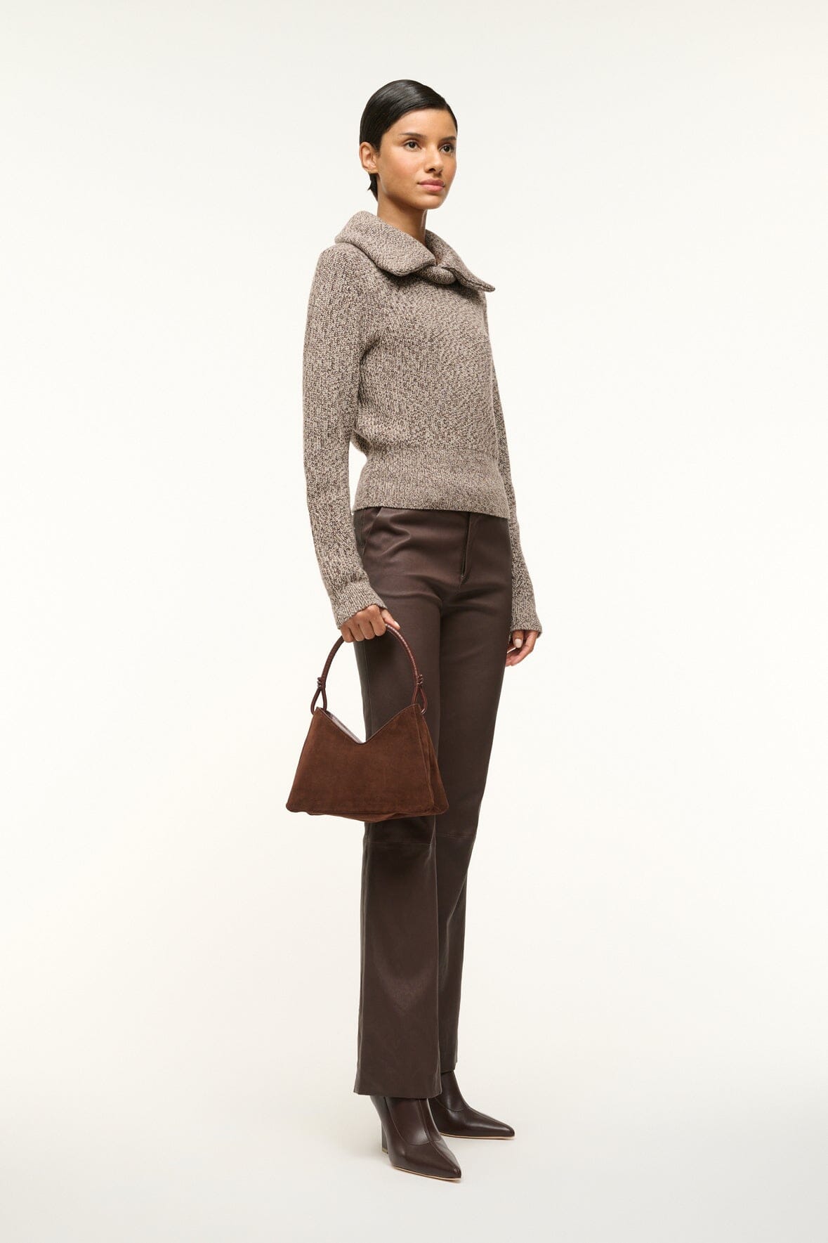 STAUD Handbags Valerie Shoulder Bag Mahogany