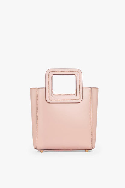 STAUD Handbags Mini Shirley Leather Bag - Blush