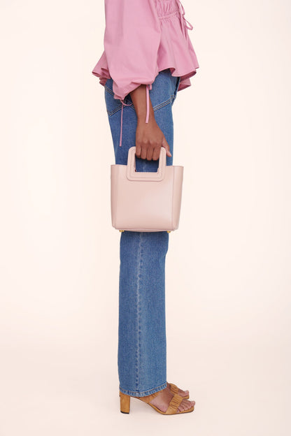 STAUD Handbags Mini Shirley Leather Bag - Blush