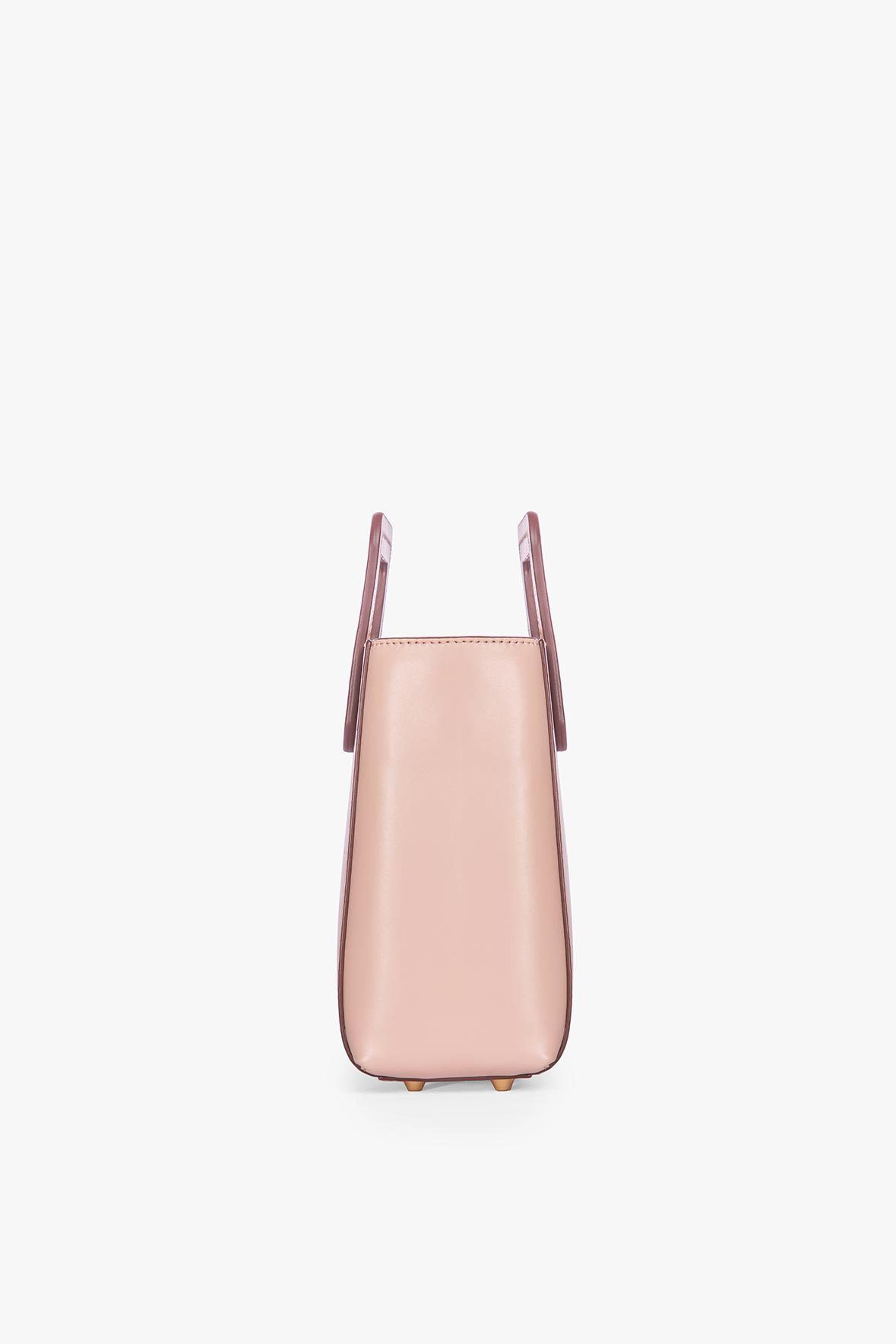 STAUD Handbags Mini Shirley Leather Bag - Blush
