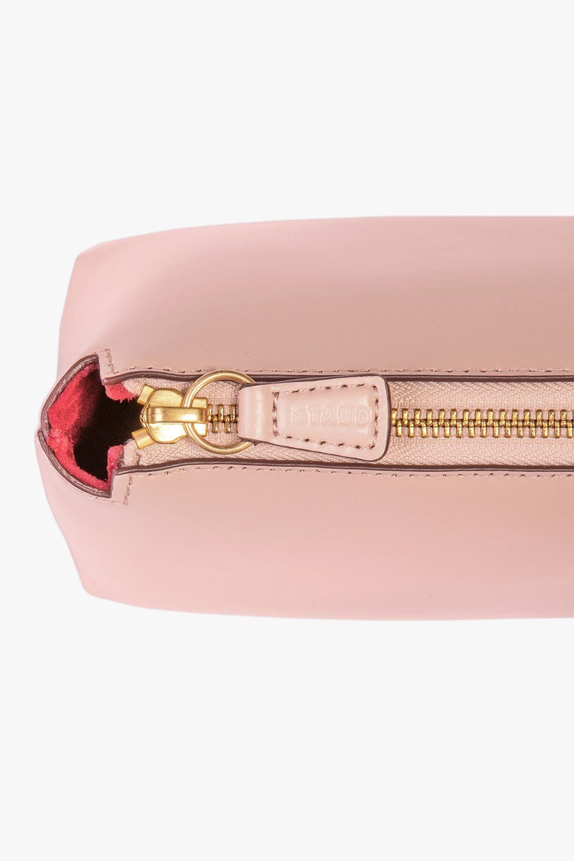 STAUD Handbags Mini Shirley Leather Bag - Blush