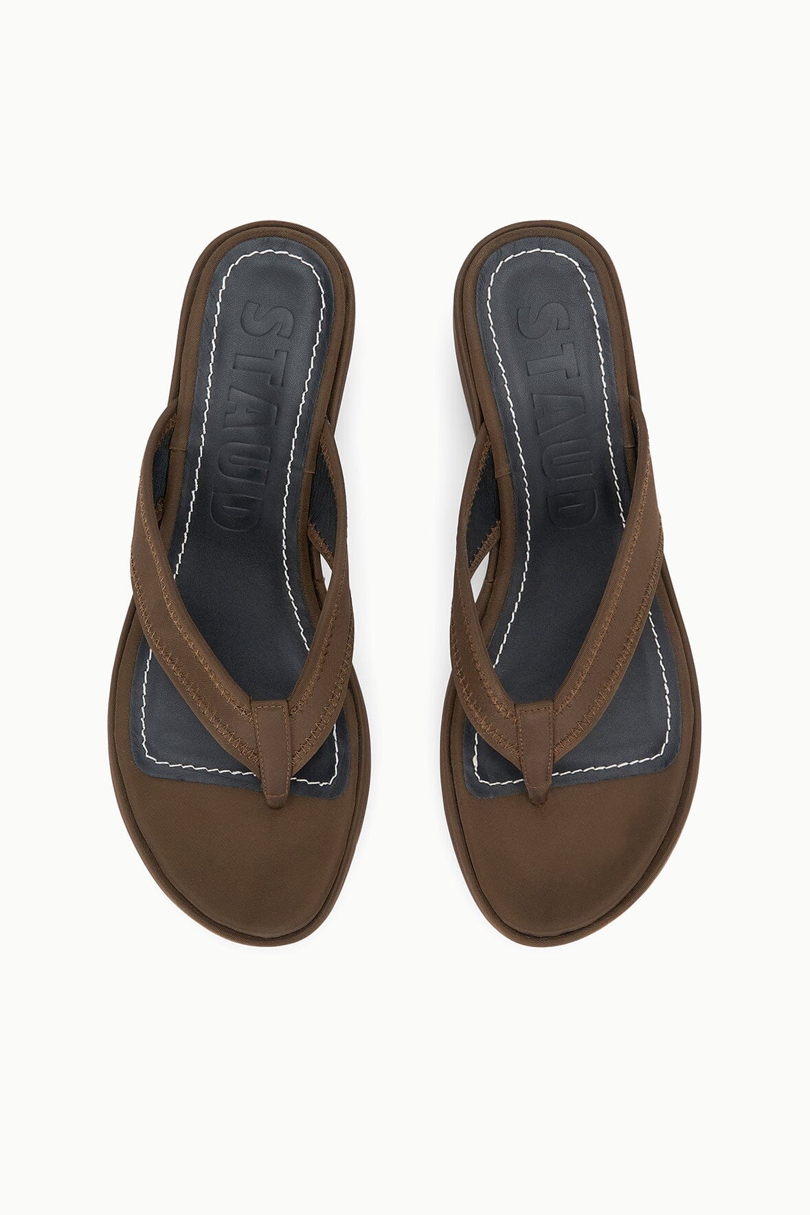 STAUD Shoes Remy Espresso Brown Platform Wedge Sandal - Staud