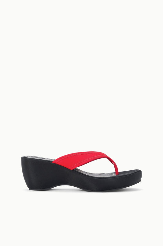 STAUD Shoes Remy Thong Wedge Black Multi