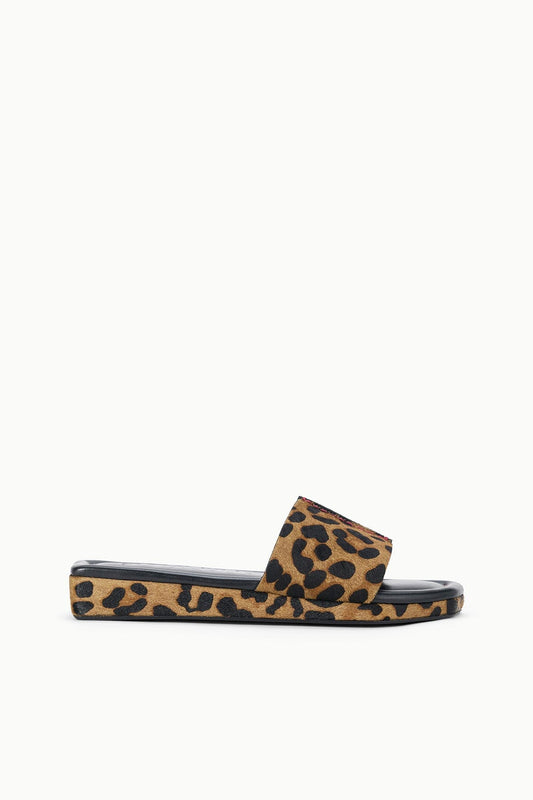 STAUD Shoes Fallon Cheetah Haircalf Platform Sandals - Staud