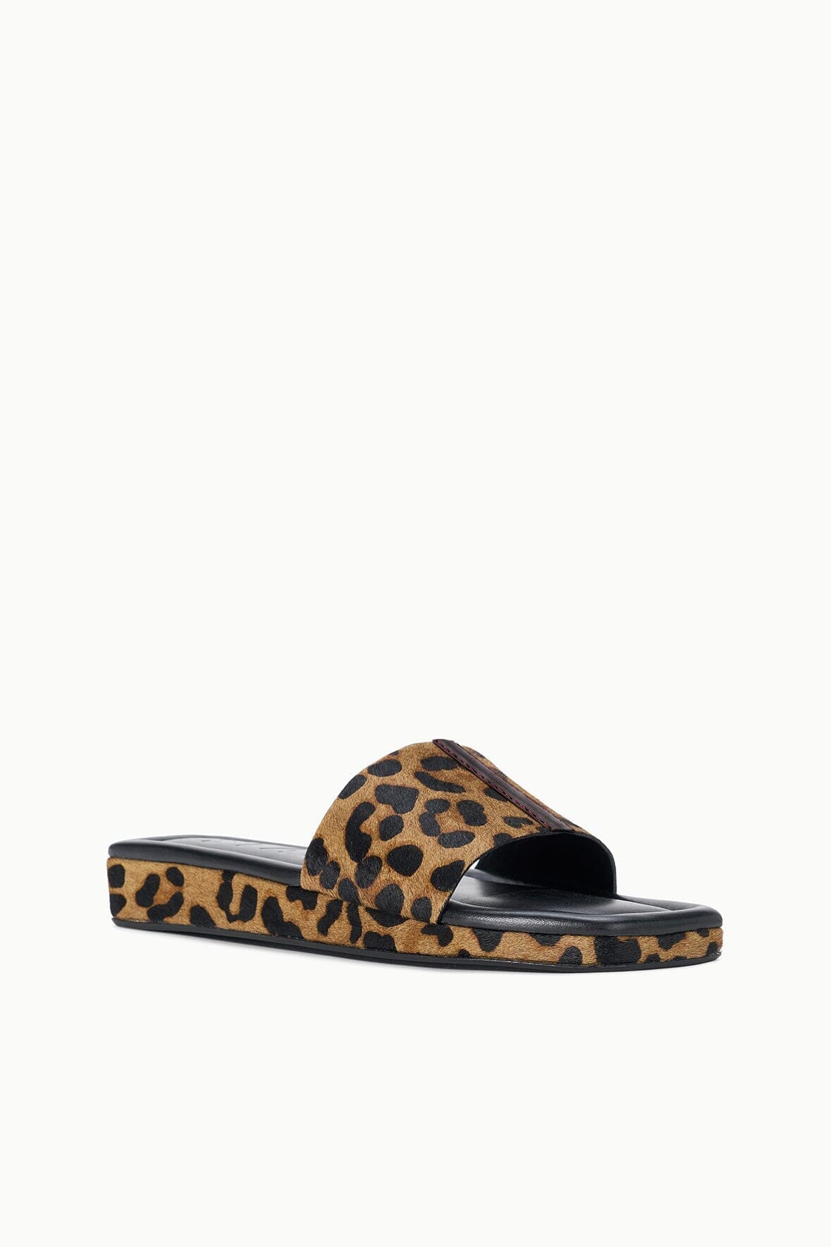 STAUD Shoes Fallon Cheetah Haircalf Platform Sandals - Staud