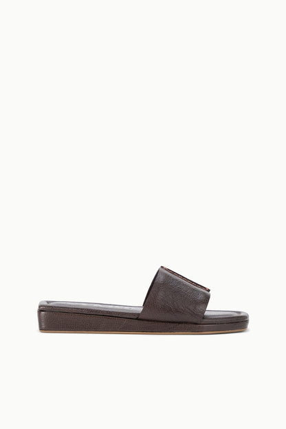 STAUD Shoes Fallon Espresso Brown Leather Platform Sandals - Staud