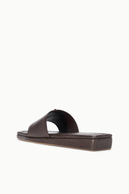 STAUD Shoes Fallon Espresso Brown Leather Platform Sandals - Staud