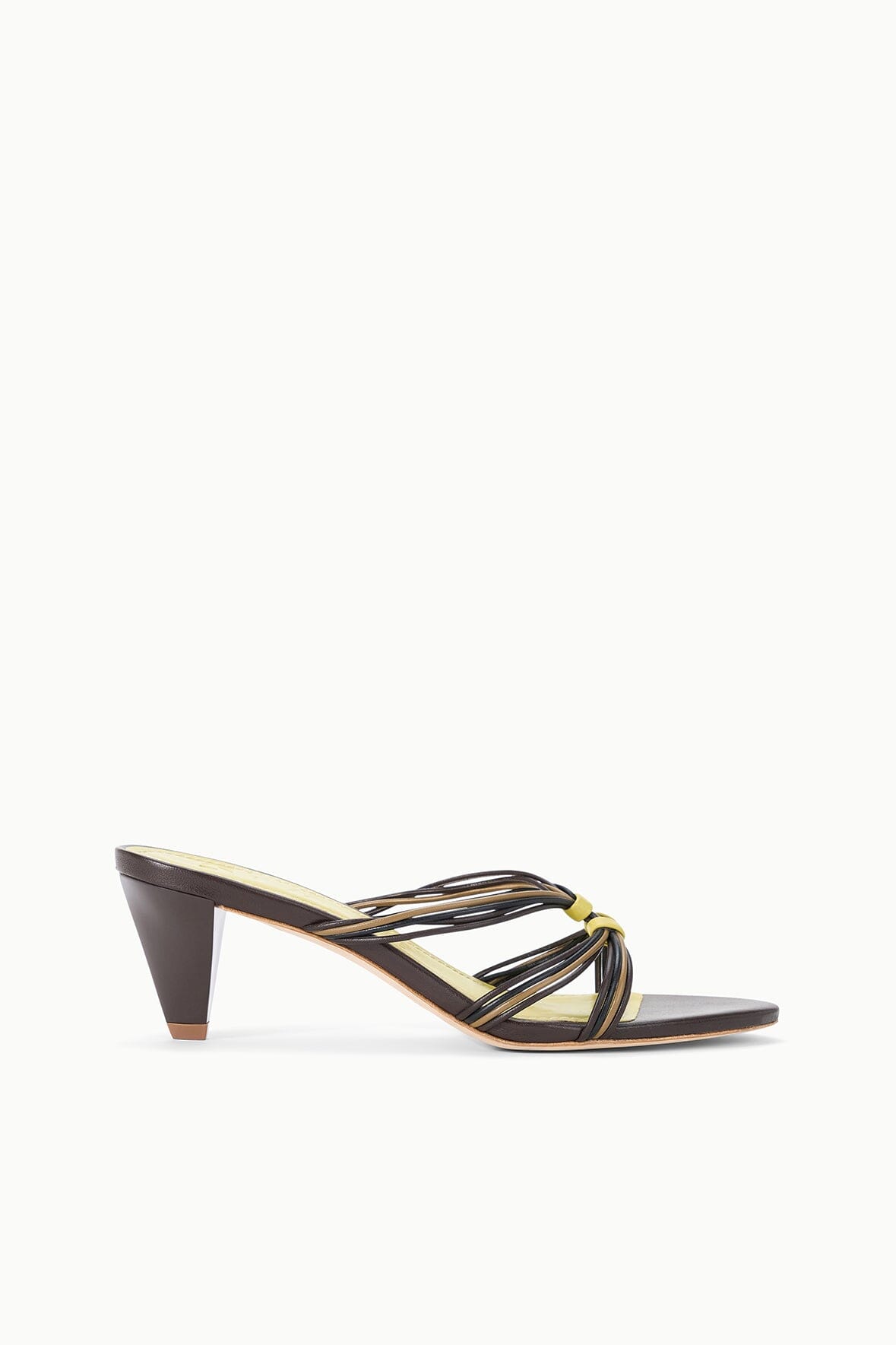 STAUD Shoes Carrie Mule Espresso Citron