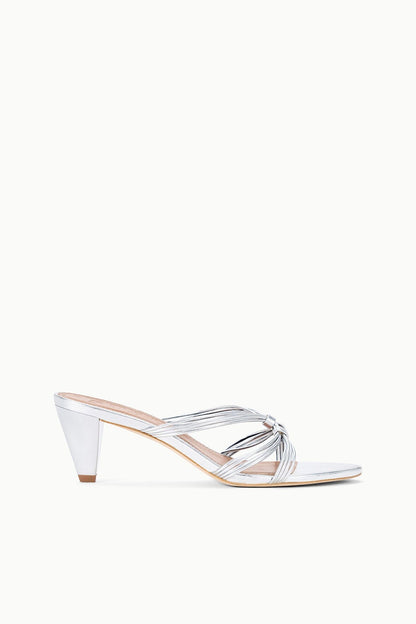 STAUD Shoes Carrie Mule Silver