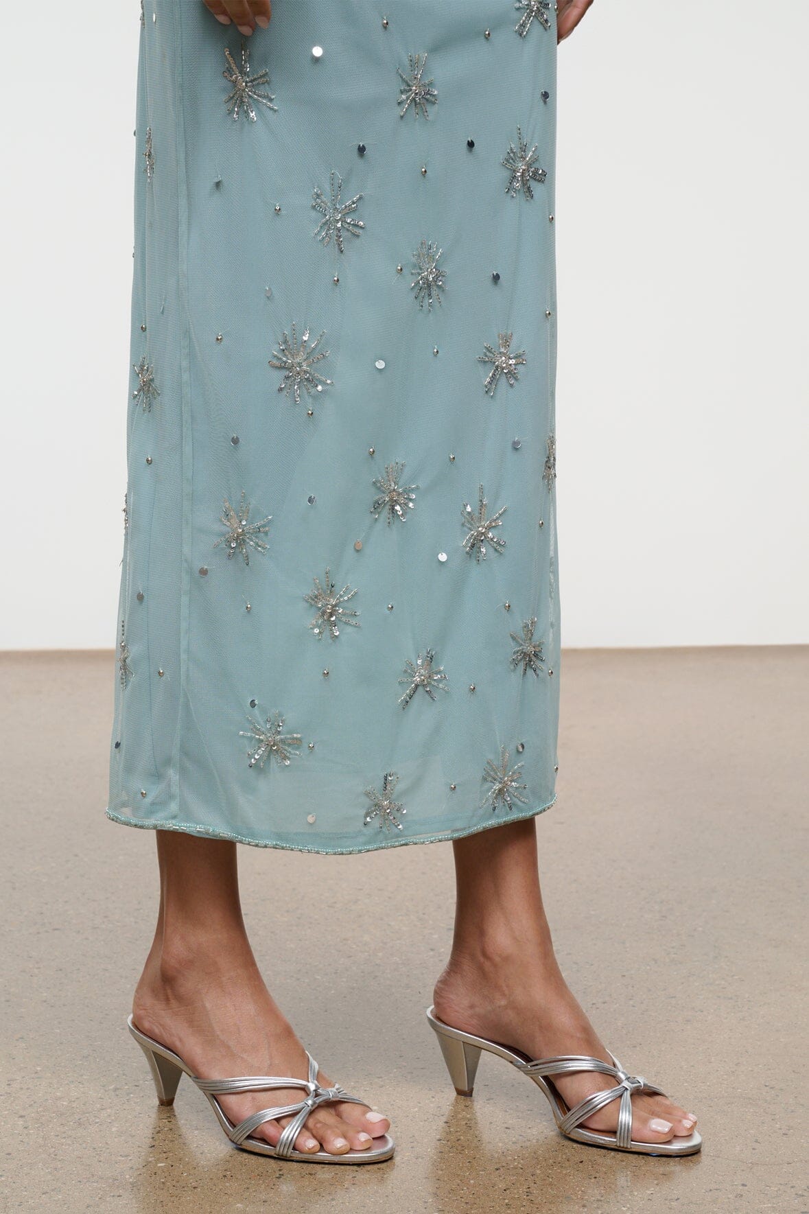 STAUD Shoes Carrie Mule Silver
