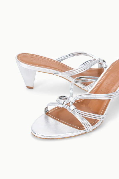 STAUD Shoes Carrie Mule Silver