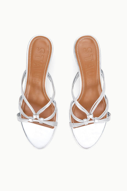 STAUD Shoes Carrie Mule Silver