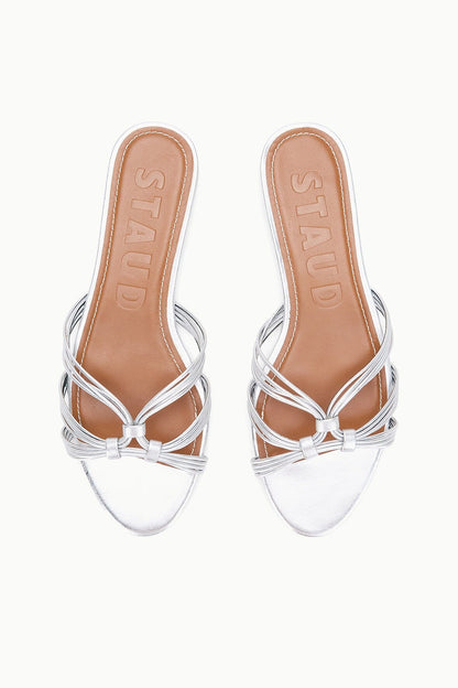 STAUD Shoes Carrie Sandal Silver