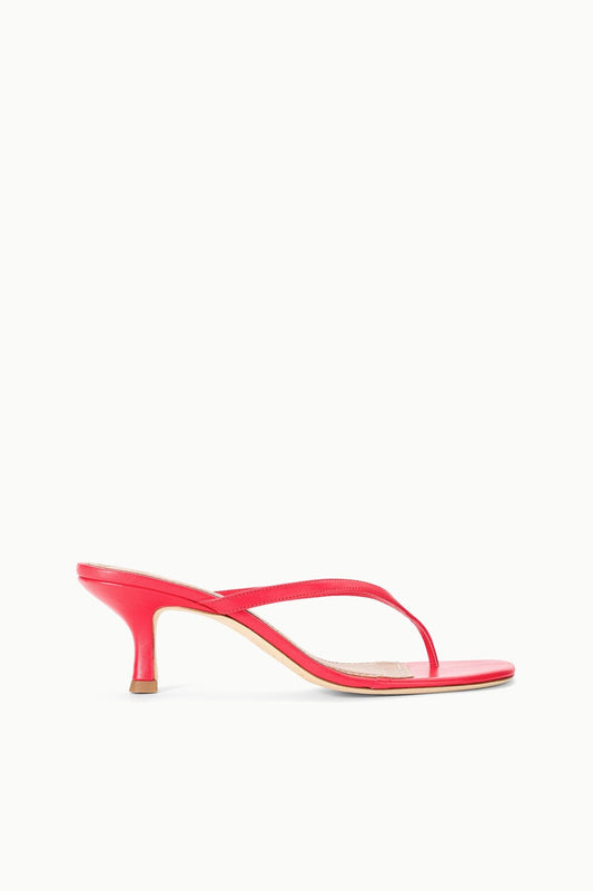 STAUD Shoes Freja Kitten Heel Red Rose