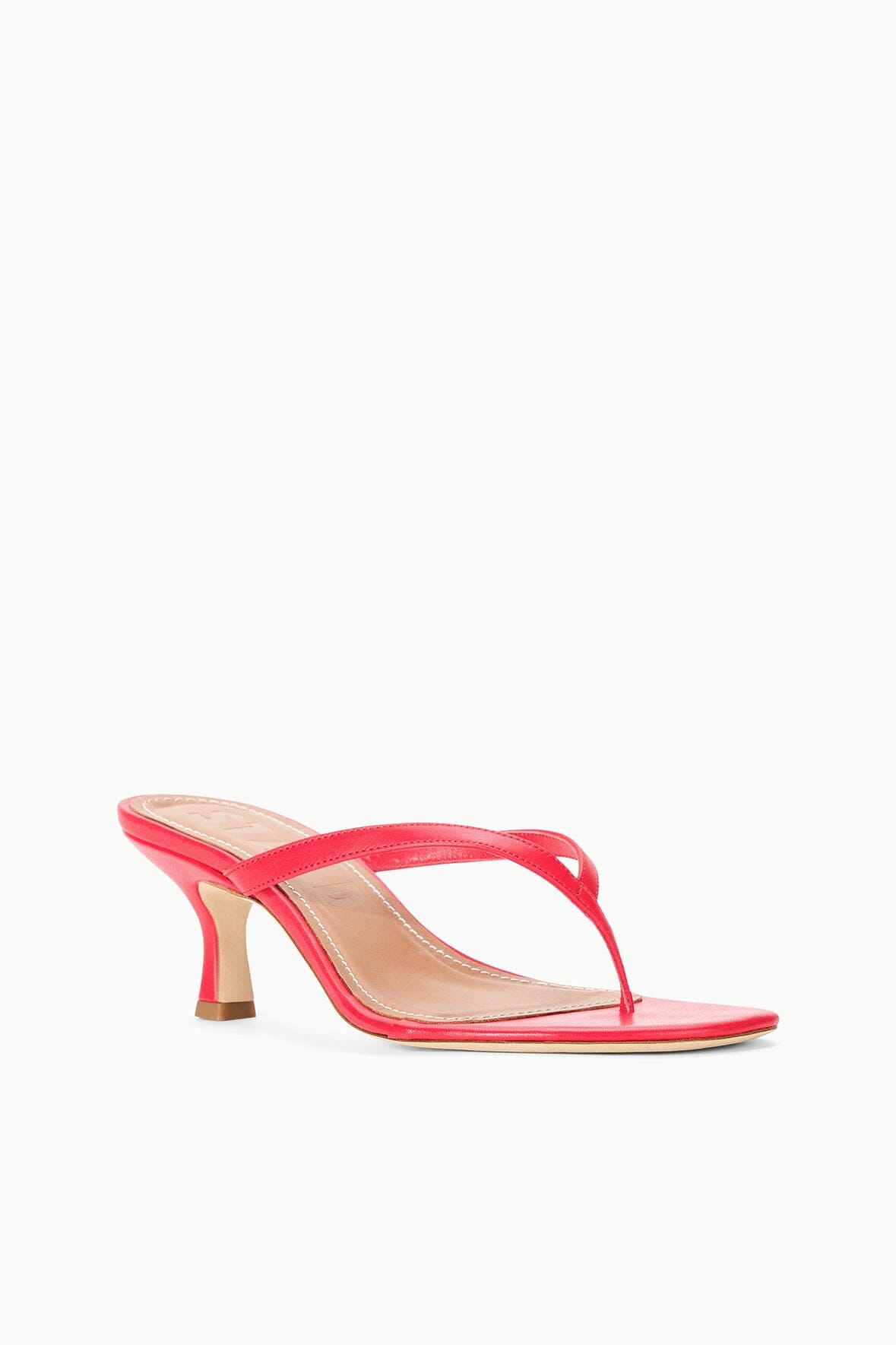 STAUD Shoes Freja Kitten Heel Red Rose