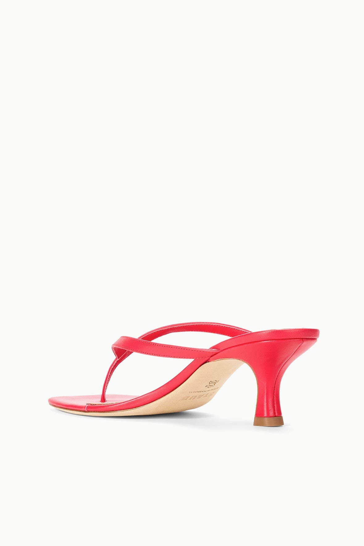 STAUD Shoes Freja Kitten Heel Red Rose