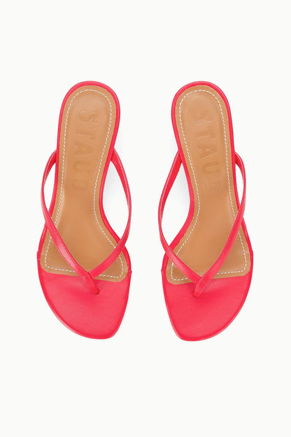 STAUD Shoes Freja Kitten Heel Red Rose