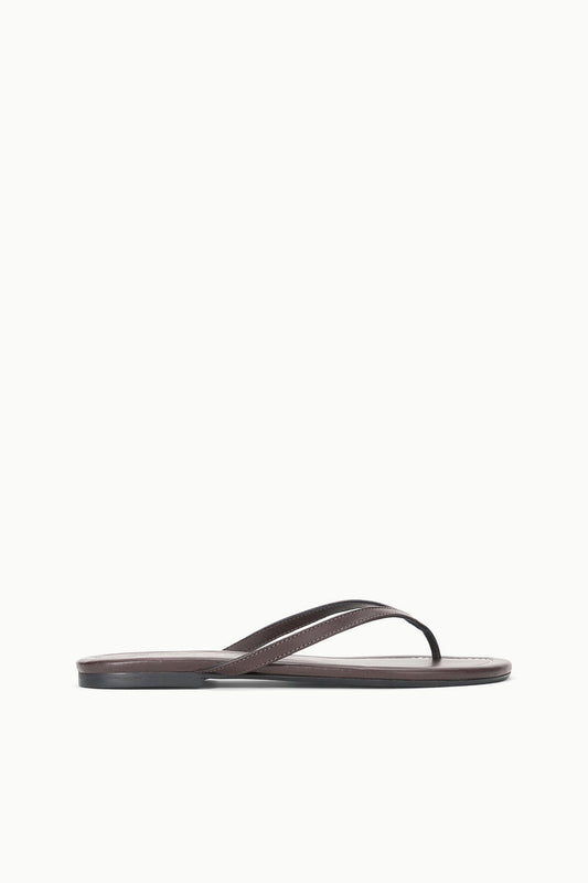 STAUD Shoes Freja Espresso Brown Nappa Leather Sandal