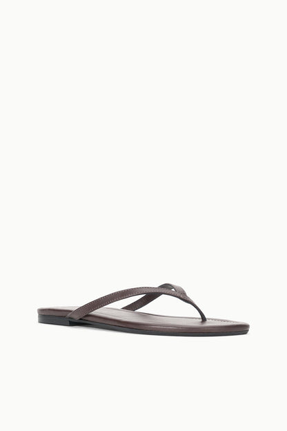 STAUD Shoes Freja Espresso Brown Nappa Leather Sandal