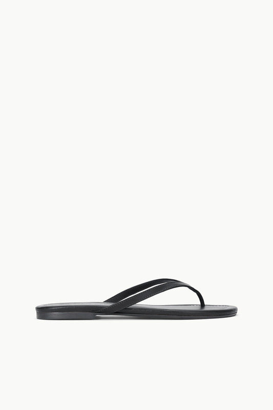 STAUD Shoes Freja Black Sandals - Nappa Leather Flip Flops