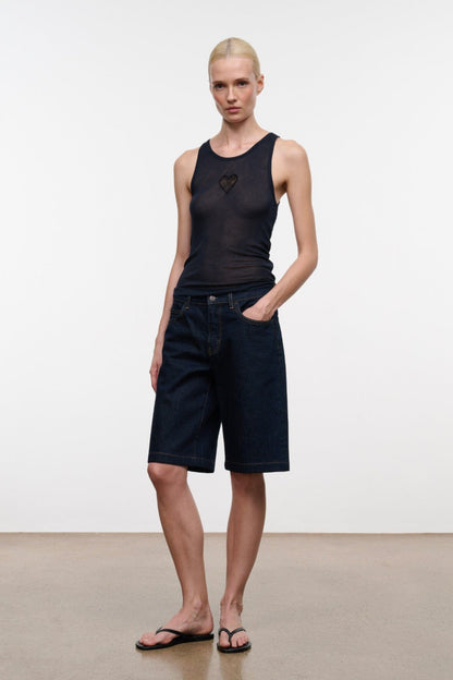 STAUD Shoes Freja Black Sandals - Nappa Leather Flip Flops