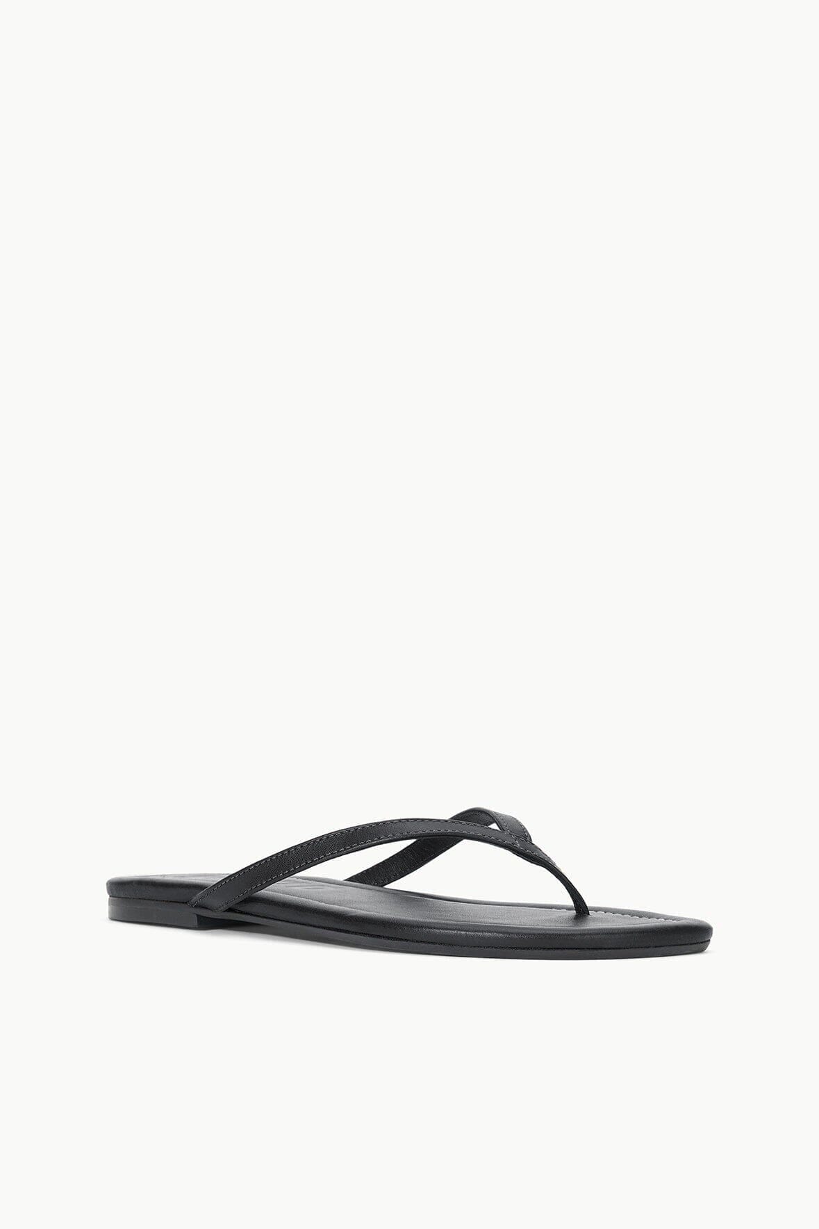 STAUD Shoes Freja Black Sandals - Nappa Leather Flip Flops