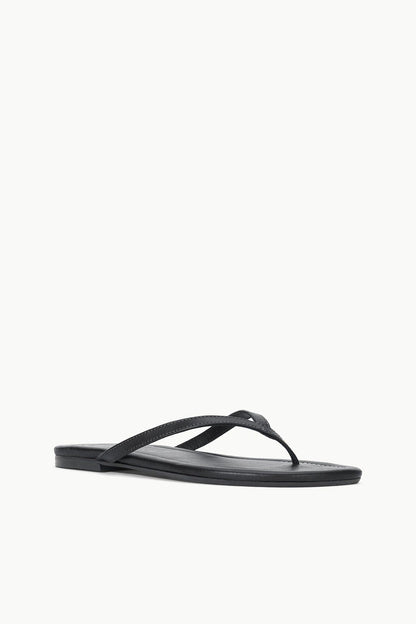 STAUD Shoes Freja Black Sandals - Nappa Leather Flip Flops