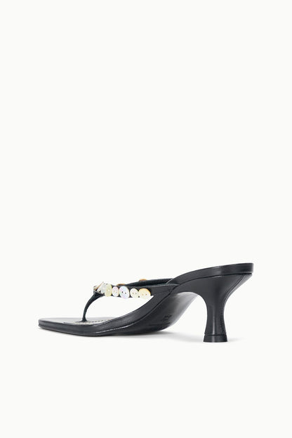 STAUD Shoes Freja Thong Kitten Heel Mother Of Pearl