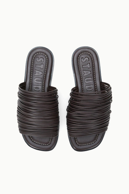 STAUD Shoes Alessandra Flat Espresso