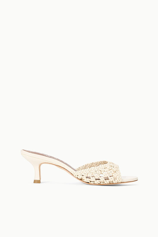 STAUD Shoes Brigitte Leather Mule Cream