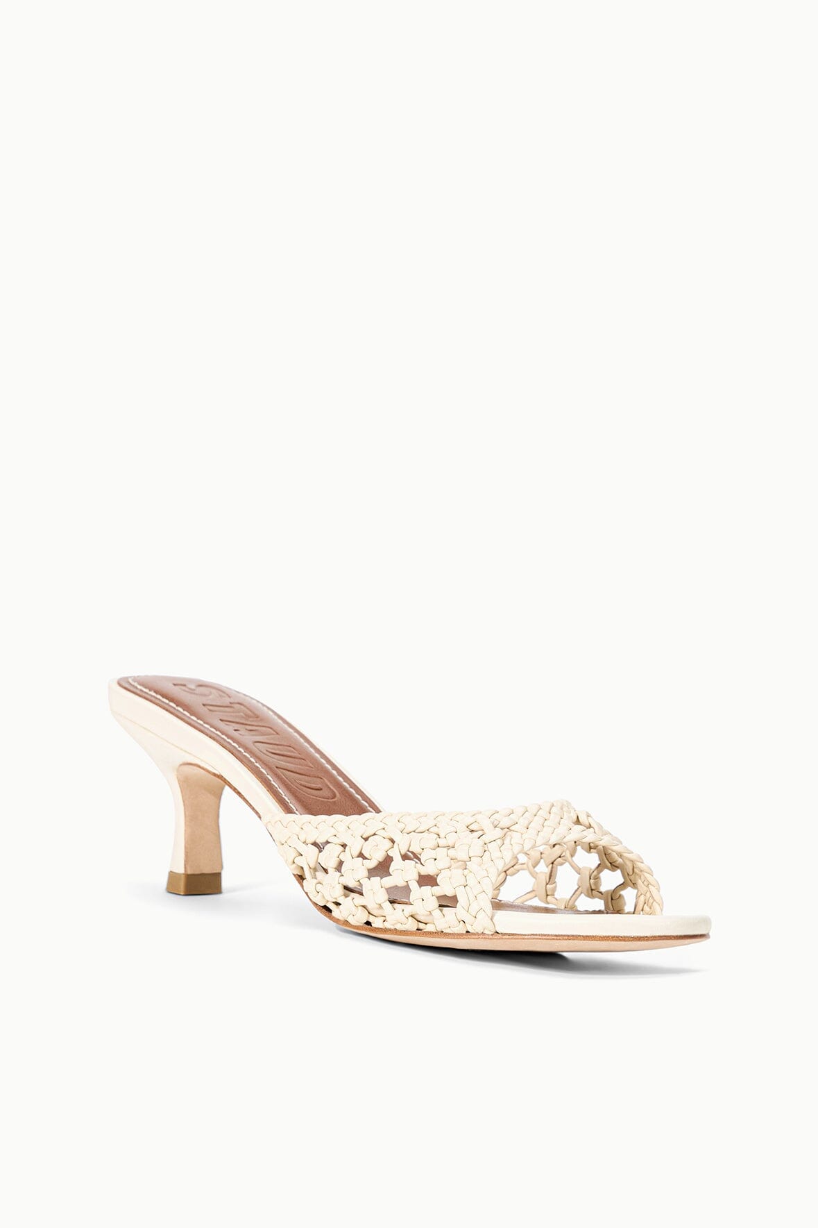 STAUD Shoes Brigitte Leather Mule Cream