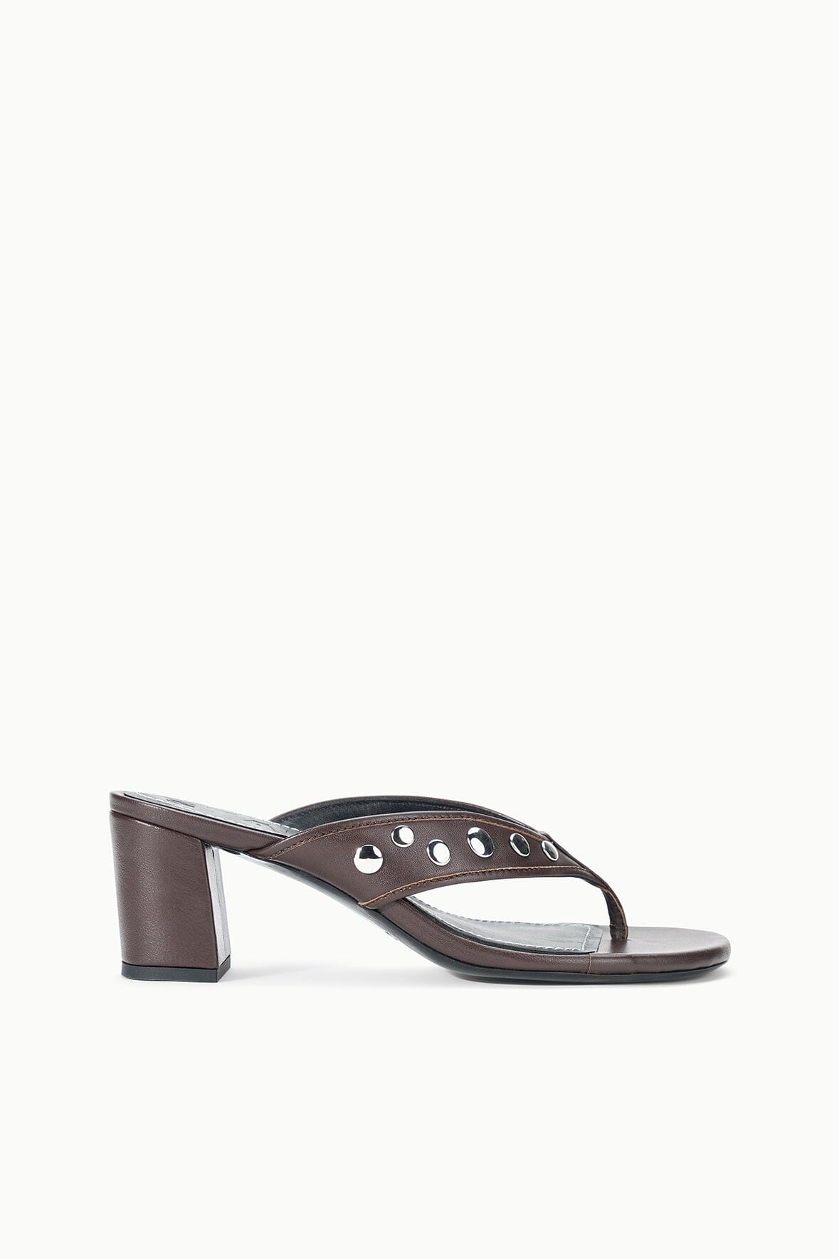 STAUD Shoes Nova Thong Heel Espresso Studs