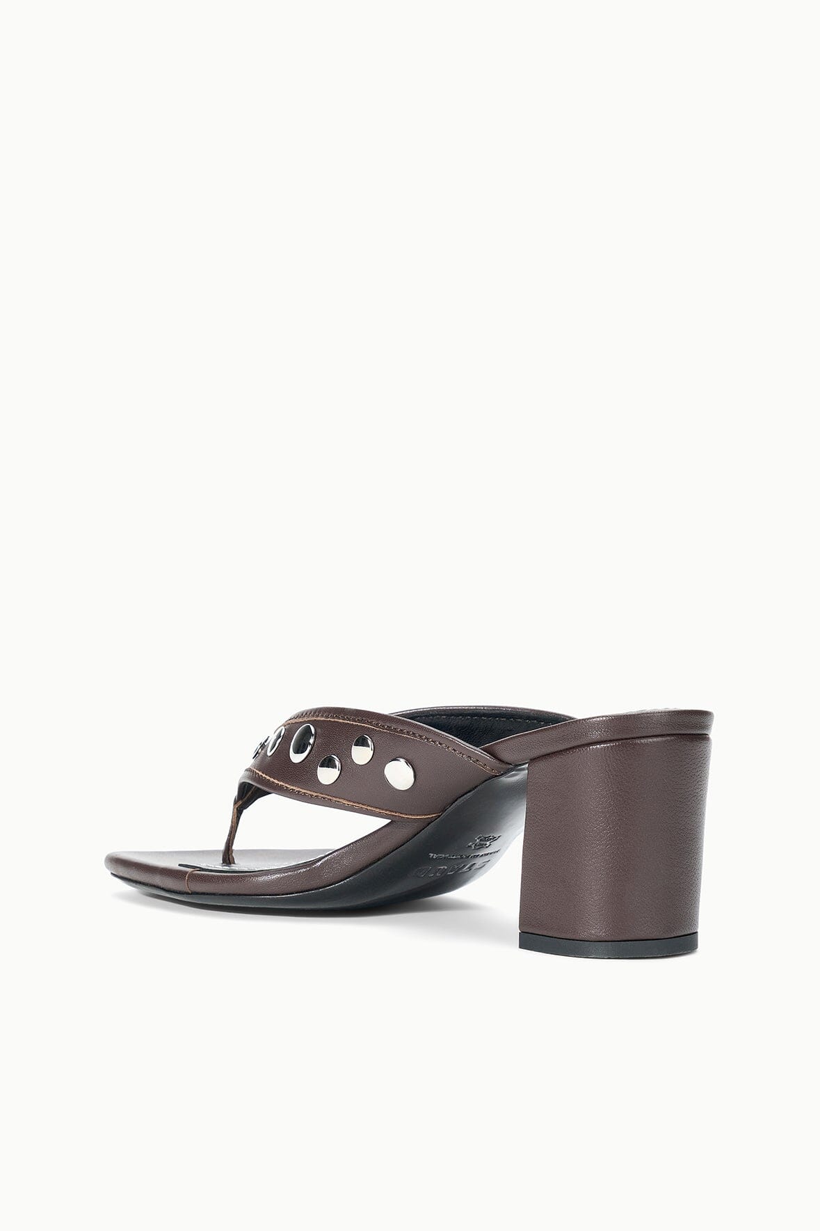 STAUD Shoes Nova Thong Heel Espresso Studs