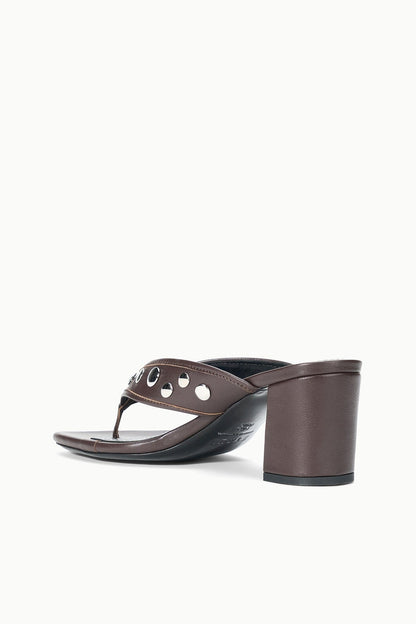 STAUD Shoes Nova Thong Heel Espresso Studs