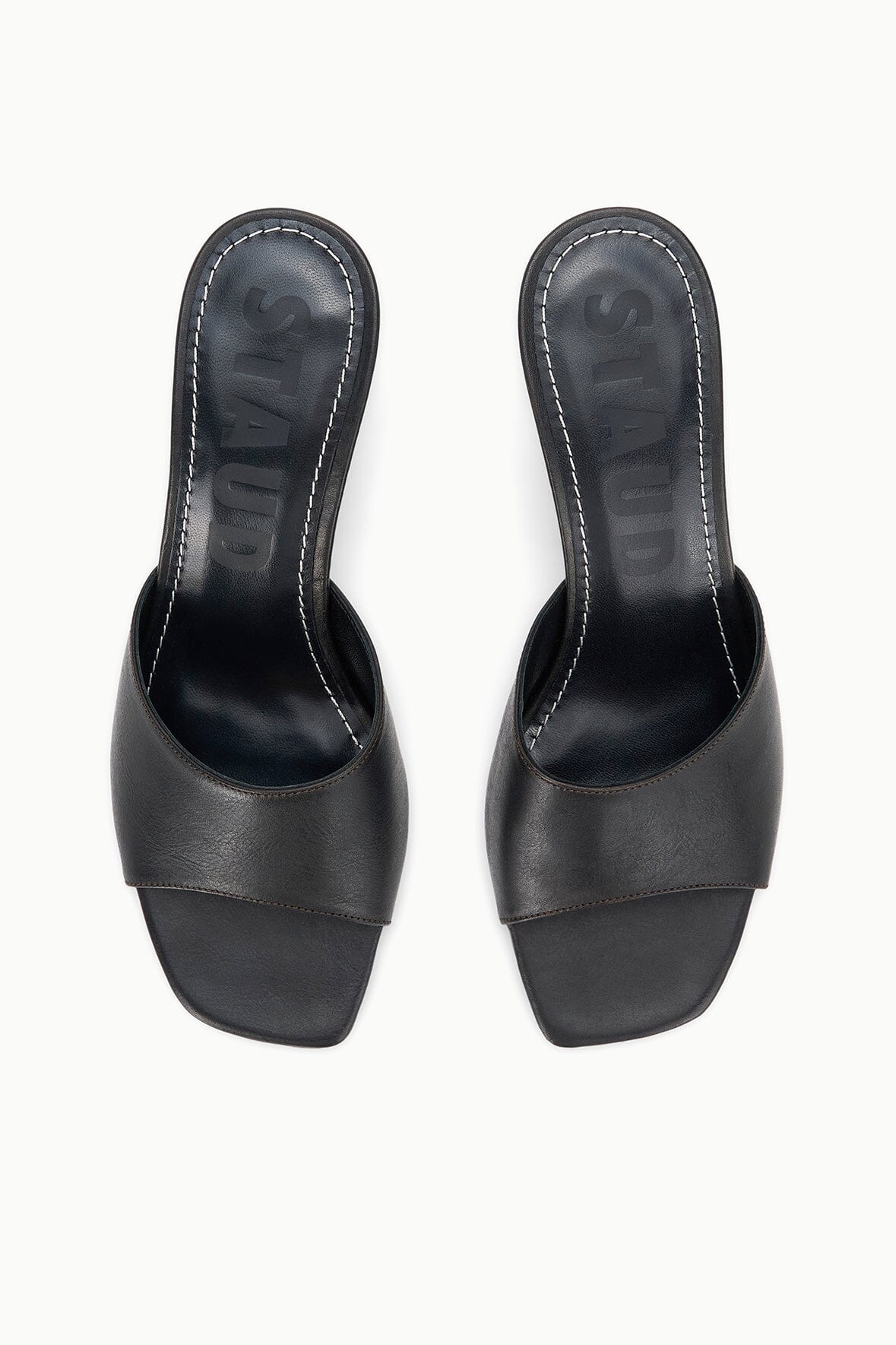 STAUD Shoes Bea Mule Espresso Distressed