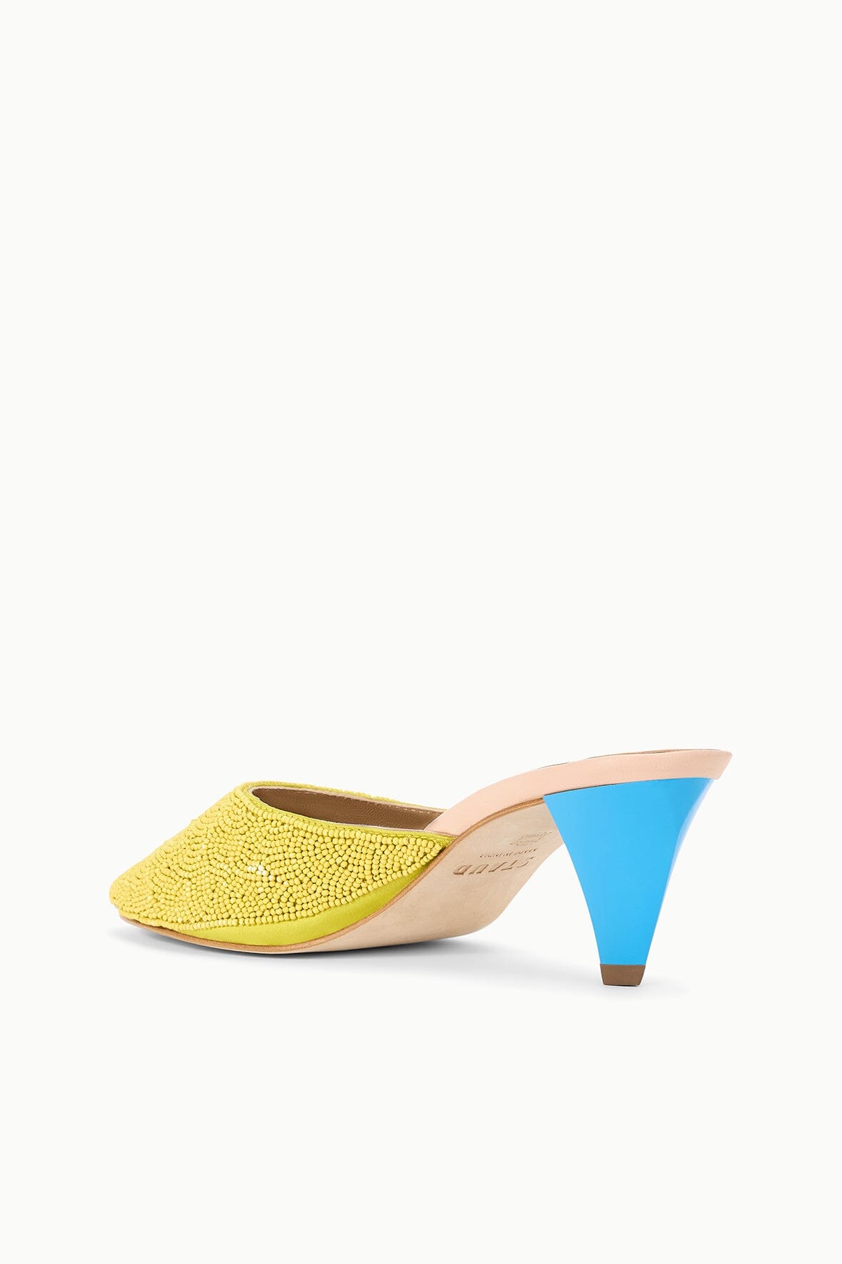 STAUD Shoes Vela Mule Citron Pool