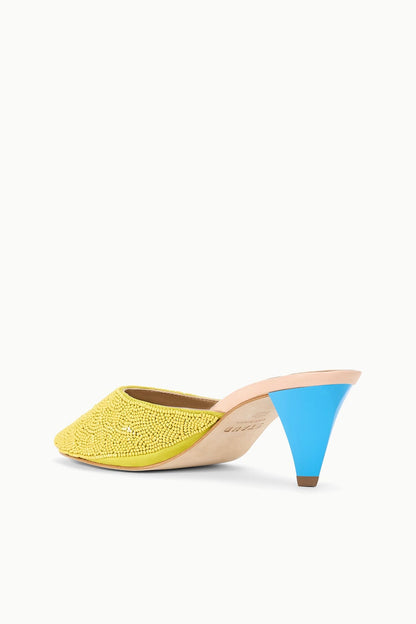 STAUD Shoes Vela Mule Citron Pool