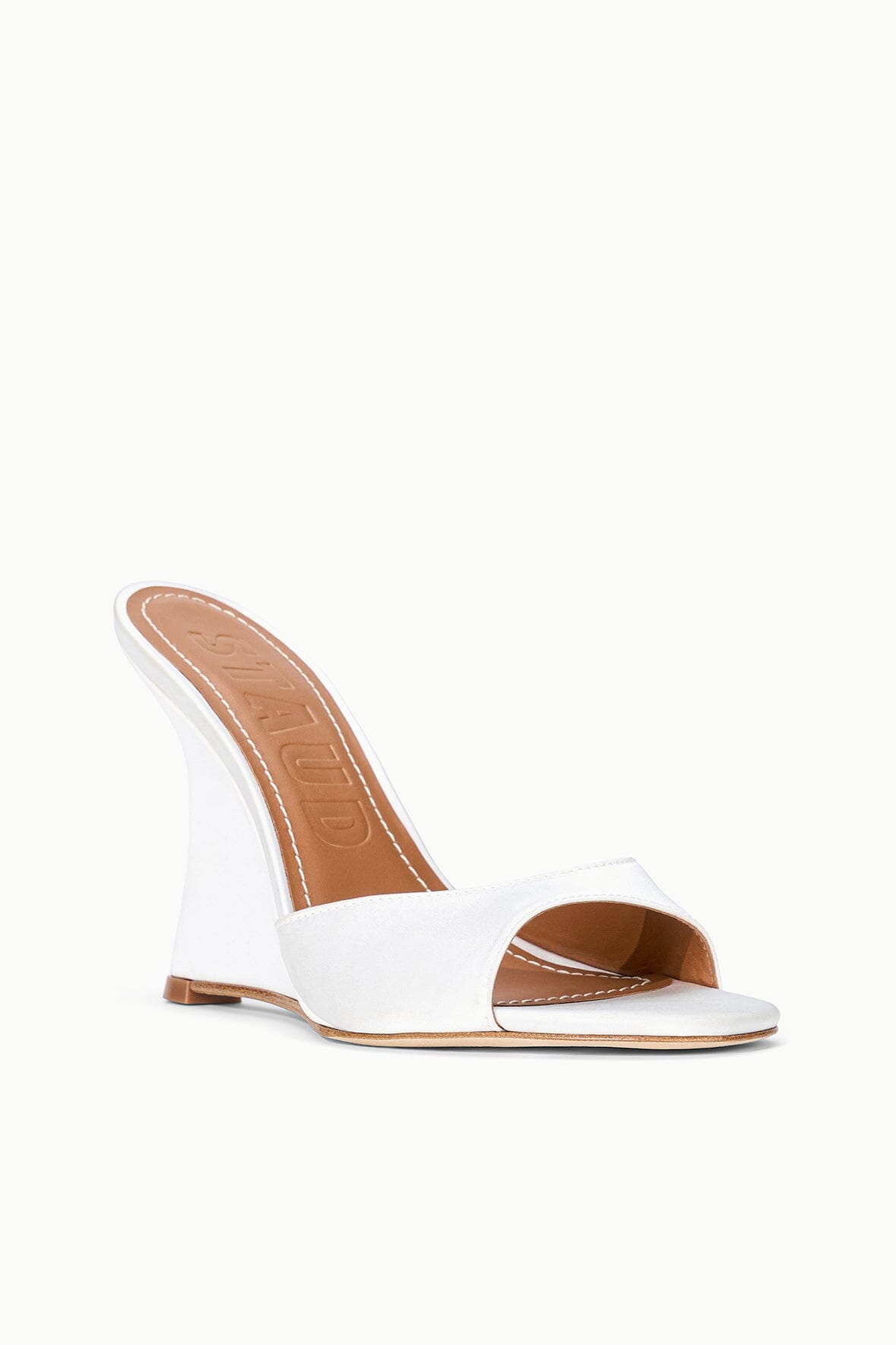 STAUD Shoes Brigitte High Wedge Ivory