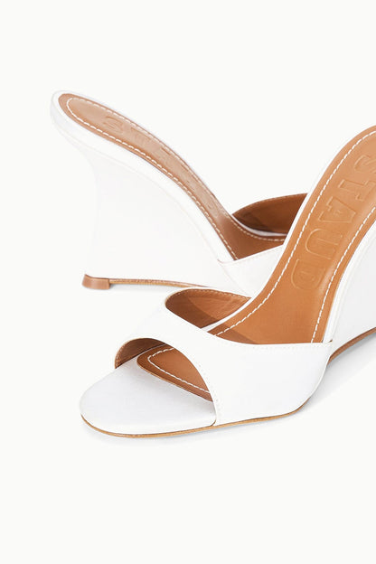 STAUD Shoes Brigitte High Wedge Ivory
