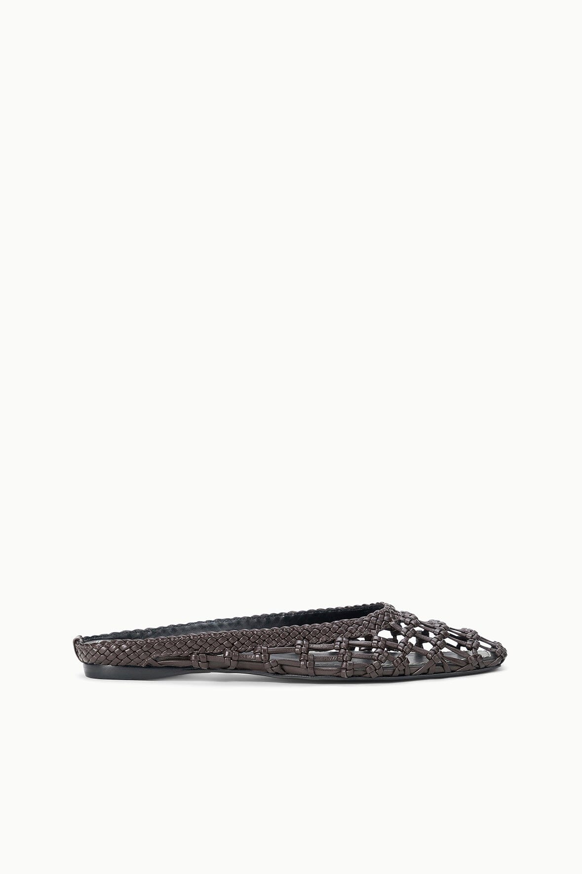 STAUD Shoes Otto Hand-Knotted Flat Mule Espresso