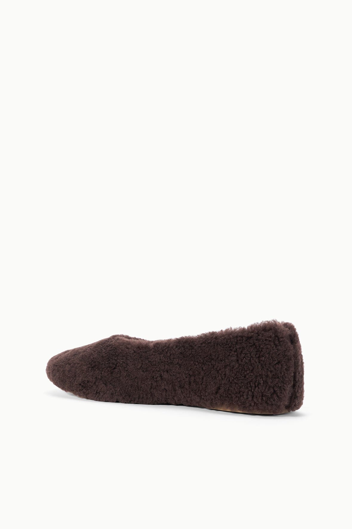 STAUD Shoes Alba Ballet Flat Espresso Shearling