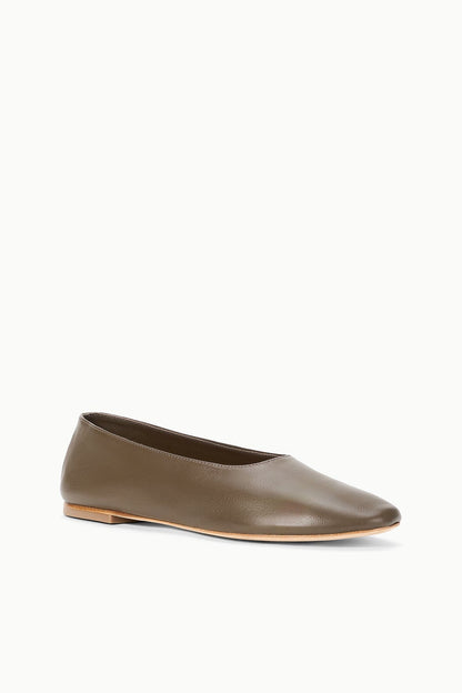 STAUD Shoes Alba Ballet Flat Truffle