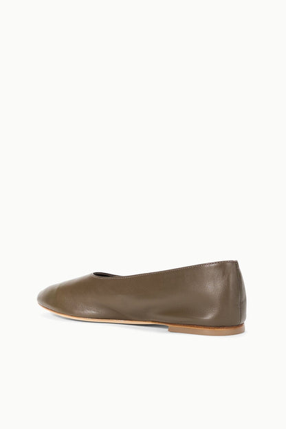 STAUD Shoes Alba Ballet Flat Truffle
