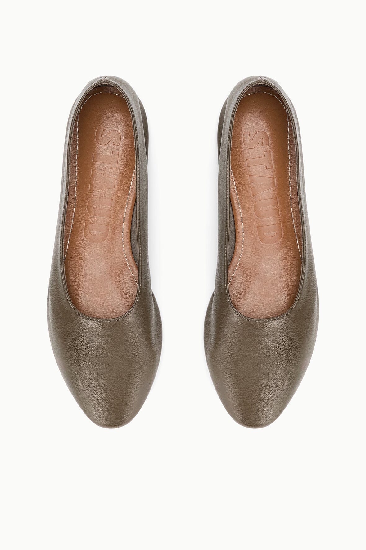 STAUD Shoes Alba Ballet Flat Truffle