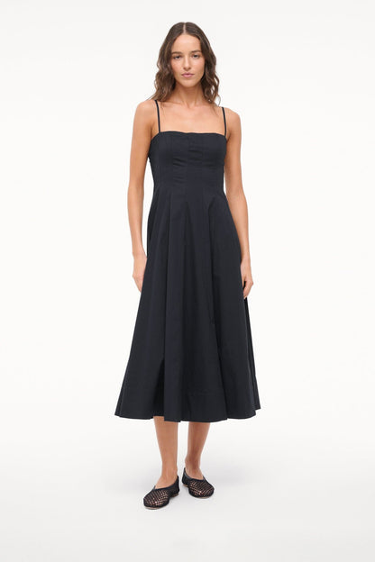 STAUD Shoes Alba Ballet Black Netting
