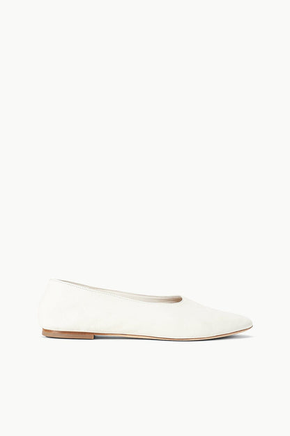 STAUD Shoes Alba Ballet Flat Paper