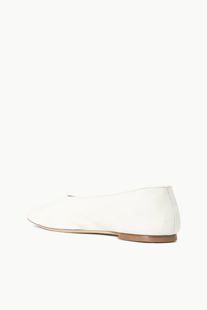 STAUD Shoes Alba Ballet Flat Paper